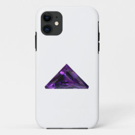 Paarse Amethyst-driehoek Gemstone Case-Mate iPhone Case