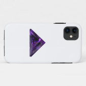 Paarse Amethyst-driehoek Gemstone Case-Mate iPhone Case (Achterkant (horizontaal))