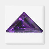 Paarse Amethyst-driehoek Gemstone Magneet (Voorkant)