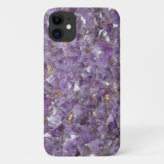 Paarse Amethyst Edelsteen Custom telefoonhoesje Case-Mate iPhone Case (Achterkant)