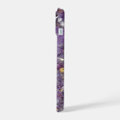 Paarse Amethyst Edelsteen Maatwerk iPhone 15 Case (Linkerkant)