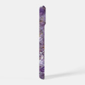 Paarse Amethyst Edelsteen Maatwerk iPhone 15 Case (Rechterkant)
