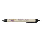 Paarse Amethyst en Gold lijst Lotus Zwarte Inkt Pen (Bodem)