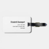 Paarse Amethyst en goudAbstract Agate Bagagelabel (Achterkant horizontaal)