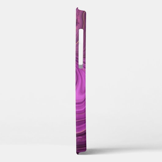 Paarse Amethyst en goudAbstract Agate Case-Mate iPhone Case (Achterkant / Links)