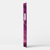 Paarse Amethyst en goudAbstract Agate Case-Mate iPhone Case (Achterkant / Rechts)