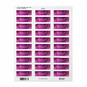 Paarse Amethyst en goudAbstract Agate Etiket (Full Sheet)