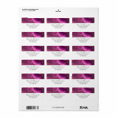 Paarse Amethyst en goudAbstract Agate Etiket (Full Sheet)