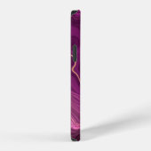 Paarse Amethyst en goudAbstract Agate iPhone Hoesje (Rechterkant)