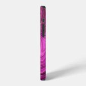Paarse Amethyst en goudAbstract Agate iPhone Hoesje (Linkerkant)