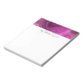 Paarse Amethyst en goudAbstract Agate Notitieblok (Linkerzijde)