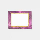 Paarse Amethyst en goudAbstract Agate Post-it® Notes (Voorkant)