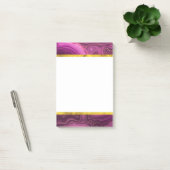 Paarse Amethyst en goudAbstract Agate Post-it® Notes (Kantoor)