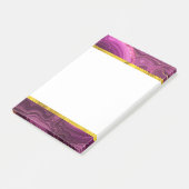 Paarse Amethyst en goudAbstract Agate Post-it® Notes (Schuin)