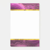 Paarse Amethyst en goudAbstract Agate Post-it® Notes (Voorkant)