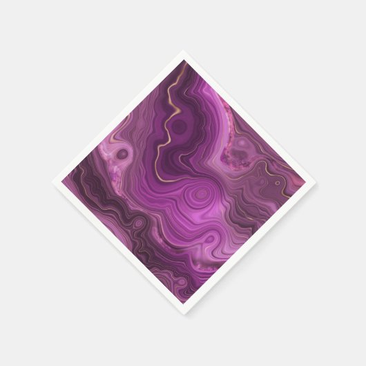 Paarse Amethyst en goudAbstract Agate Servet (Hoek)