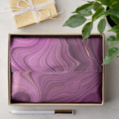 Paarse Amethyst en goudAbstract Agate Tissuepapier (Geschenk)