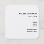 Paarse Amethyst en goudAbstract Agate Vierkante Visitekaartje (Achterkant)