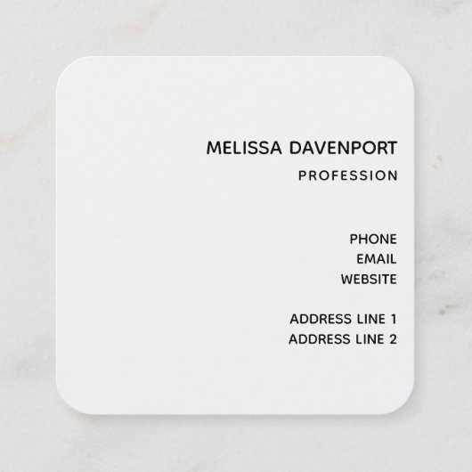 Paarse Amethyst en goudAbstract Agate Vierkante Visitekaartje (Achterkant)