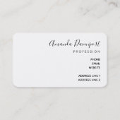 Paarse Amethyst en goudAbstract Agate Visitekaartje (Achterkant)