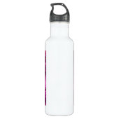 Paarse Amethyst en goudAbstract Agate Waterfles (Achterkant)