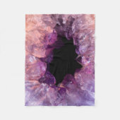 Paarse Amethyst Fleece Deken (Voorkant)