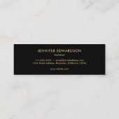 Paarse amethyst gemstone kristal professioneel mini visitekaartje (Achterkant)