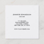 Paarse amethyst gemstone kristal professioneel vierkante visitekaartje (Achterkant)