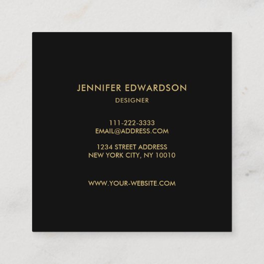 Paarse amethyst gemstone kristal professioneel vierkante visitekaartje (Achterkant)