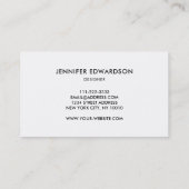 Paarse amethyst gemstone kristal professioneel visitekaartje (Achterkant)