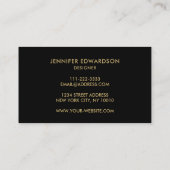 Paarse amethyst gemstone kristal professioneel visitekaartje (Achterkant)