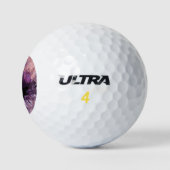 Paarse Amethyst Golfballen (Logo)