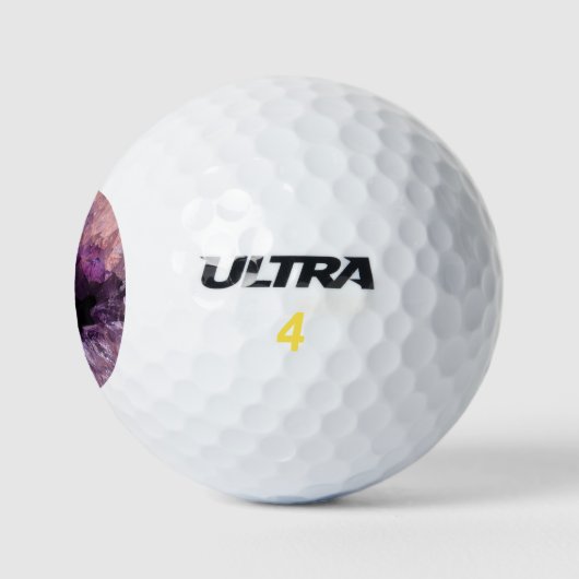Paarse Amethyst Golfballen (Logo)