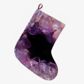 Paarse Amethyst Grote Kerstsok (Voorkant (Hangend))