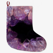 Paarse Amethyst Grote Kerstsok (Voorkant)