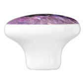 Paarse Amethyst Keramische Knop (Zijkant)