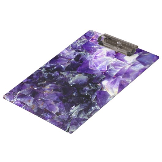Paarse amethyst klembord (Gekanteld)