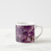 Paarse Amethyst Kristal Kwarts Energie Patroon Espresso Kop (Rechts)