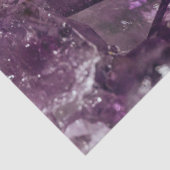 Paarse Amethyst Kristal Kwarts Energie Patroon Tissuepapier (Detail)