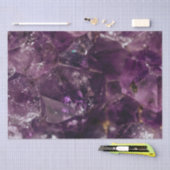 Paarse Amethyst Kristal Kwarts Energie Patroon Tissuepapier (Craft)