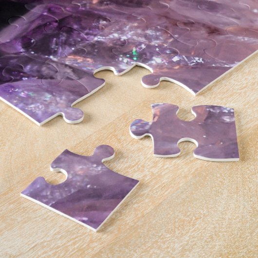Paarse Amethyst Legpuzzel (Zijkant)