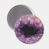 Paarse Amethyst Magneet (Voorkant / Achterkant)