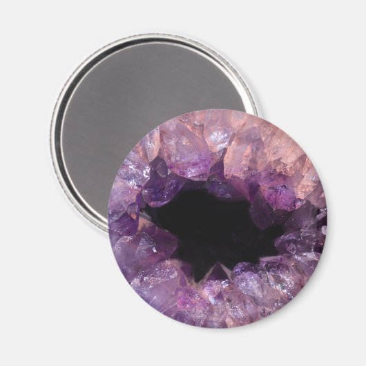 Paarse Amethyst Magneet (Voorkant / Achterkant)