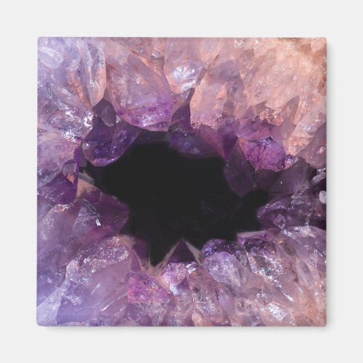 Paarse Amethyst Magneet (Voorkant)