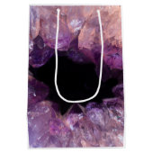 Paarse Amethyst Medium Cadeauzakje (Achterkant)