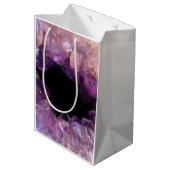Paarse Amethyst Medium Cadeauzakje (Achterkant Gekanteld)