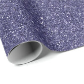 Paarse Amethyst Nep Glitters  Cadeaupapier (Rol Hoek)