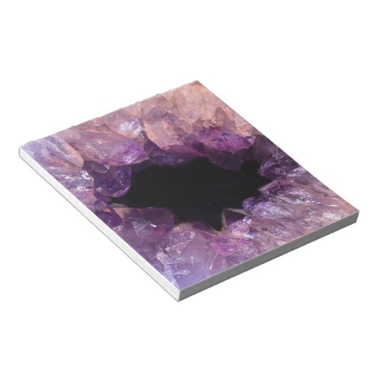 Paarse Amethyst Notitieblok (Schuin)