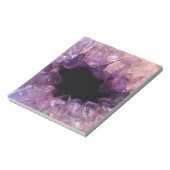 Paarse Amethyst Notitieblok (Linkerzijde)