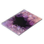 Paarse Amethyst Notitieboek (Linkerzijde)